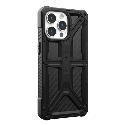UAG Monarch Apple iPhone 15 Pro Max (6.7 ft) Rugged Case - Carbon Fiber (114298114242), 20ft. Drop Protection (6M), Tactical Grip, 10 Years Warranty