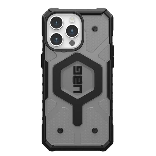 UAG Pathfinder MagSafe Apple iPhone 15 Pro Max (6.7 ft) Rugged Case - Ash (114301113131), 18ft. Drop Protection (5.4M), Tactical Grip, 10 Years Warranty