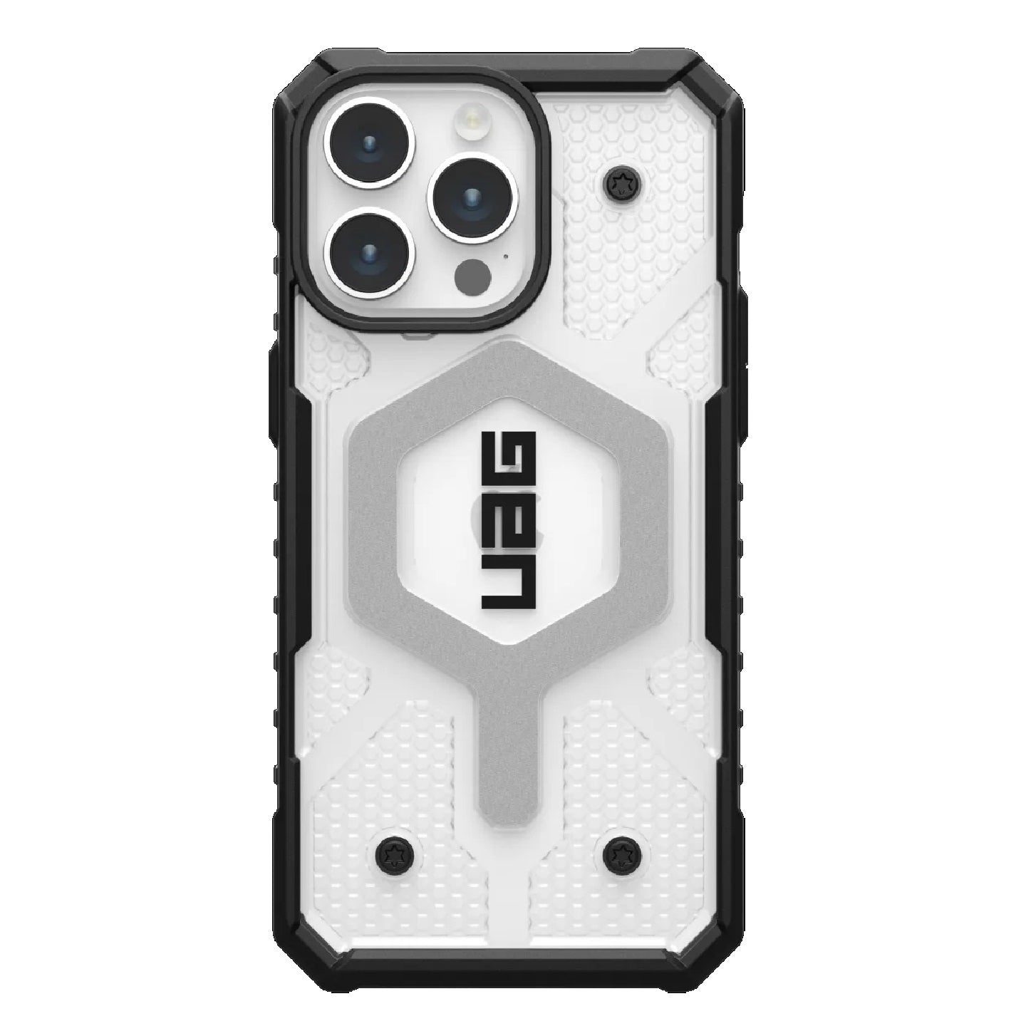 UAG Pathfinder MagSafe Apple iPhone 15 Pro Max (6.7 ft) Rugged Case - Ice (114301114343), 18ft. Drop Protection (5.4M), Tactical Grip, 10 Years Warranty