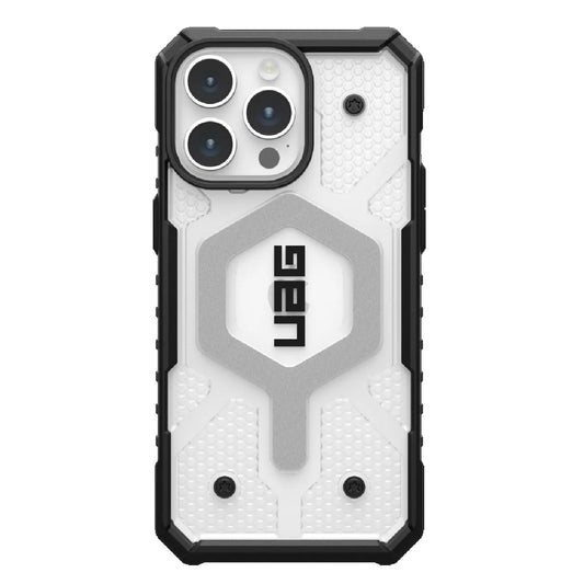 UAG Pathfinder MagSafe Apple iPhone 15 Pro Max (6.7 ft) Rugged Case - Ice (114301114343), 18ft. Drop Protection (5.4M), Tactical Grip, 10 Years Warranty