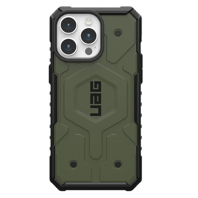 UAG Pathfinder MagSafe Apple iPhone 15 Pro Max (6.7 ft) Rugged Case - Olive Drab(114301117272),18ft. Drop Protection(5.4M), 10 Years Warranty