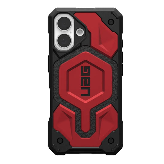UAG Monarch Pro MagSafe Apple iPhone 16 (6.1 ft) Rugged Case - Crimson (114458119494), 25ft. Drop Protection(7.6M) Impact Resistant ,10 Years Warranty