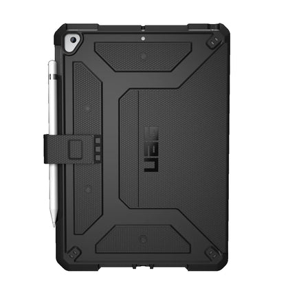 UAG Metropolis Apple iPad (10.2 ft) (9th 8th 7th Gen) Folio Rugged Case - Black(121916114040), DROP Military Standard, 1 Year Warranty