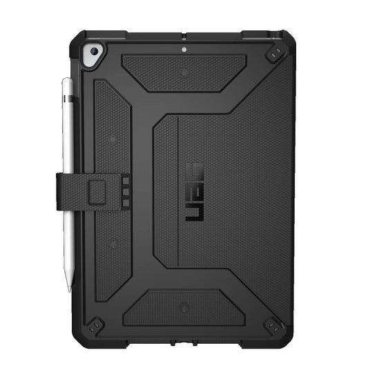 UAG Metropolis Apple iPad (10.2 ft) (9th 8th 7th Gen) Folio Rugged Case - Black(121916114040), DROP Military Standard, 1 Year Warranty