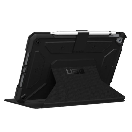 UAG Metropolis Apple iPad (10.2 ft) (9th 8th 7th Gen) Folio Rugged Case - Black(121916114040), DROP Military Standard, 1 Year Warranty