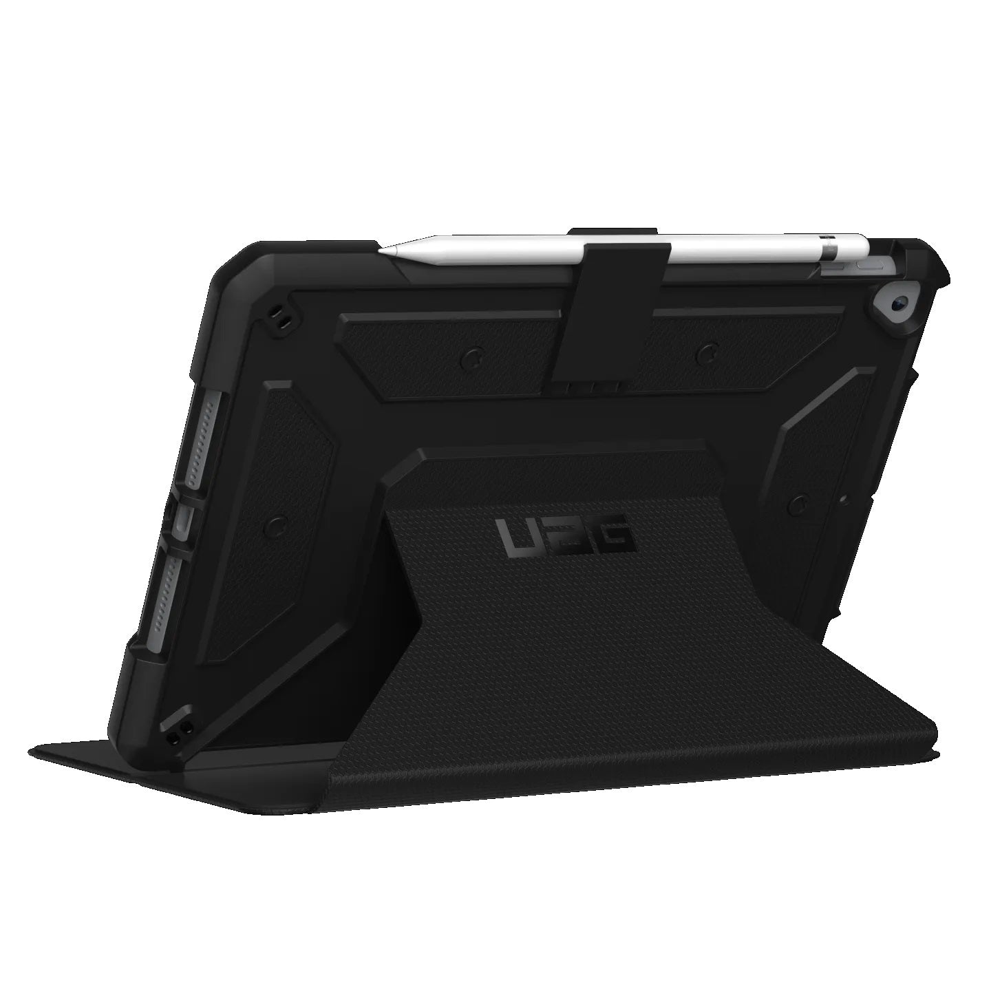UAG Metropolis Apple iPad (10.2 ft) (9th 8th 7th Gen) Folio Rugged Case - Black(121916114040), DROP Military Standard, 1 Year Warranty