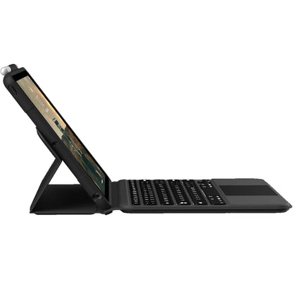 UAG Apple iPad (10.2 ft) (9th 8th 7th Gen) Bluetooth Keyboard with Trackpad Rugged Case (English) (US) - Black Ash (124000114031), 1 Year Warranty