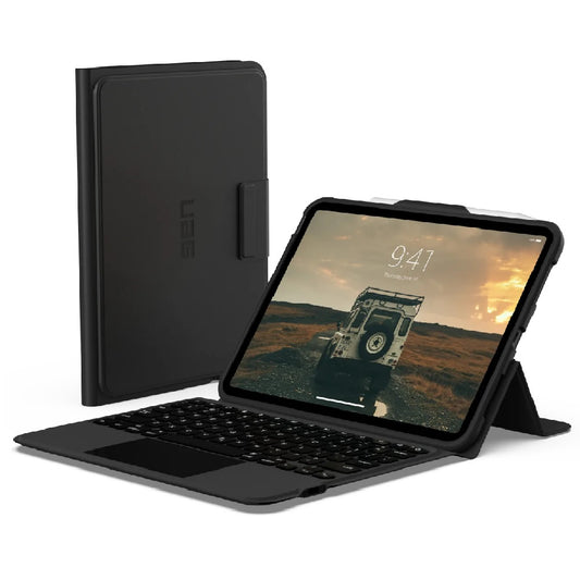 UAG Apple iPad (11.0 ft) 11th Gen (A16)  iPad 10th Gen (10.9 ft) Bluetooth Keyboard with Trackpad Rugged Case (English)- Black Ash - 1 Year Warranty