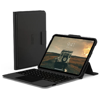 UAG Apple iPad (11.0 ft) 11th Gen (A16)  iPad 10th Gen (10.9 ft) Bluetooth Keyboard with Trackpad Rugged Case (English)- Black Ash - 1 Year Warranty