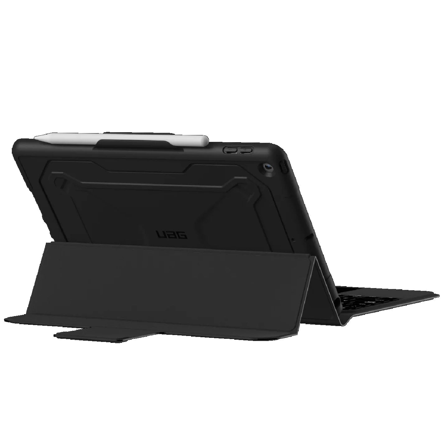 UAG Integrated Apple iPad (10.2 ft) (9th 8th 7th Gen) Bluetooth Keyboard with Trackpad Rugged Case - Black (124413114031), 1 Year Warranty