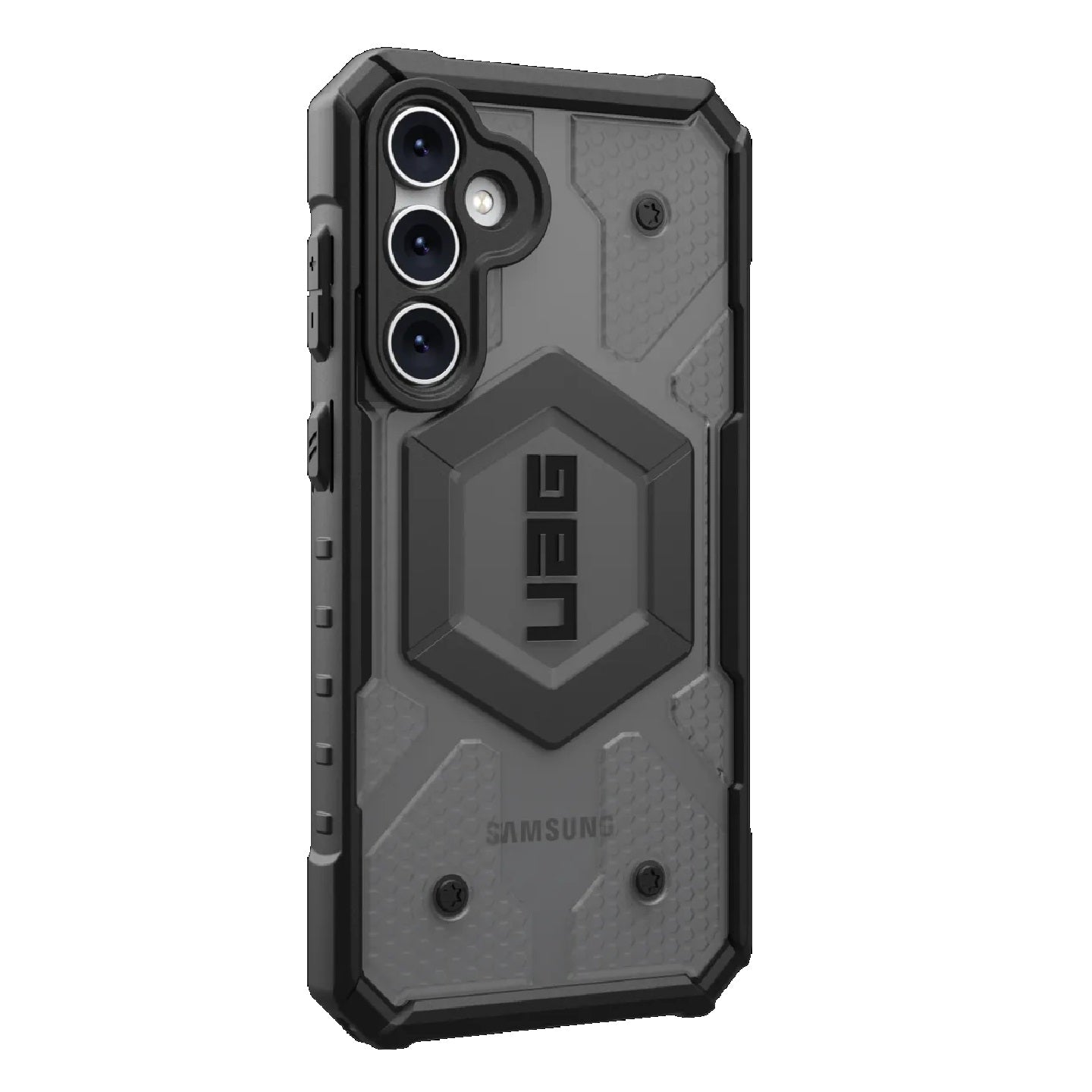 UAG Pathfinder Clear Samsung Galaxy S23 FE 5G (6.4 ft) Rugged Case - Ash (214410113131), 18ft. Drop Protection (5.4M), 10 Years Warranty