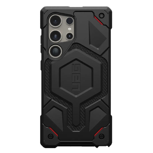 UAG Monarch Pro Magnetic Kevlar Samsung Galaxy S24 Ultra 5G (6.8 ft) Rugged Case-Kevlar Black(214416113940),25ft.Drop Protection(7.6M),10 Years Warranty