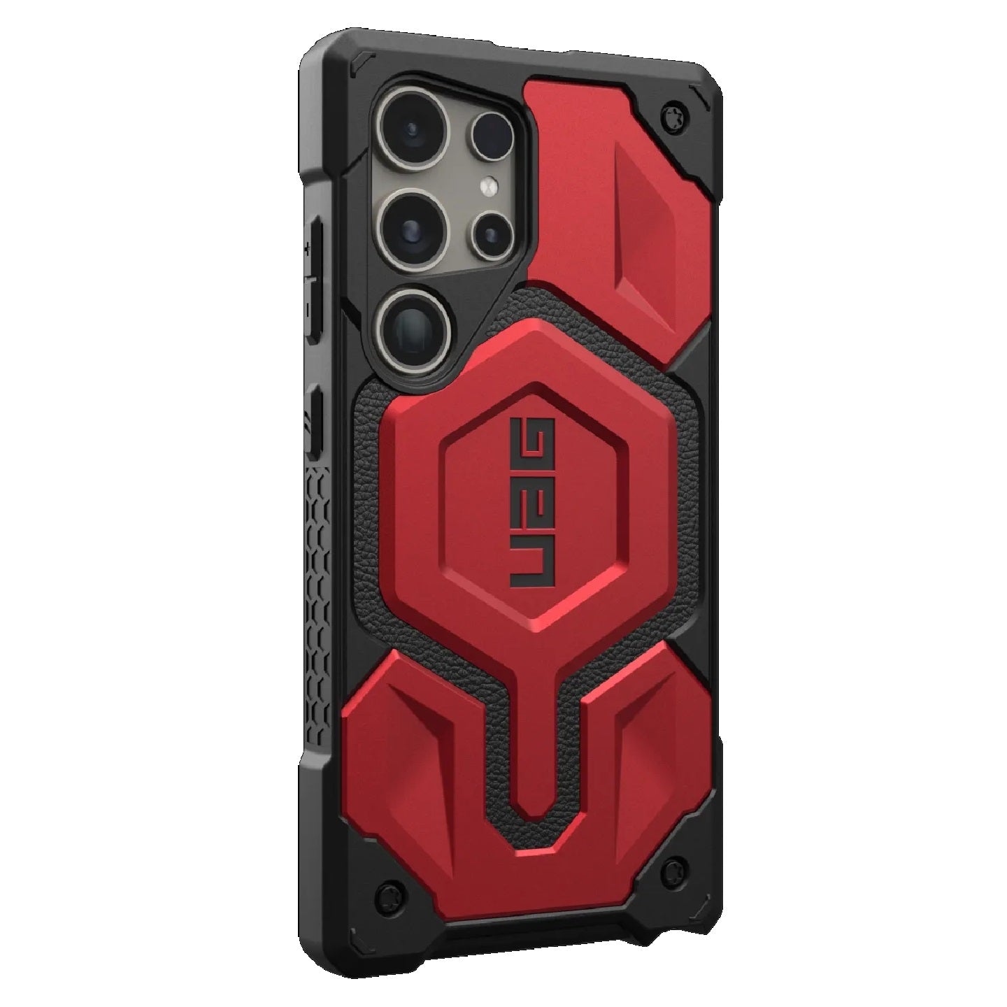 UAG Monarch Pro Magnetic Samsung Galaxy S24 Ultra 5G (6.8 ft) Rugged Case - Crimson (214416119494), 25ft. Drop Protection (7.6M), 10 Years Warranty