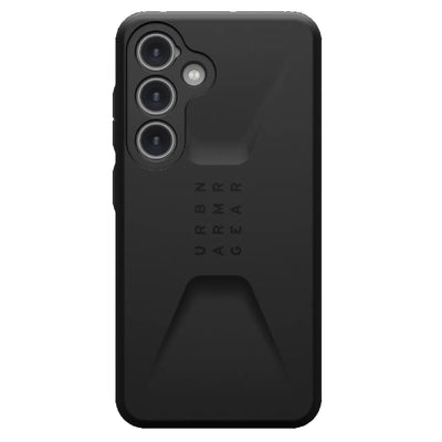 UAG Civilian Samsung Galaxy S24 5G (6.2 ft) Rugged Case - Black (214437114040), 20ft. Drop Protection (6M), Raised Screen Surround,10 Years Warranty