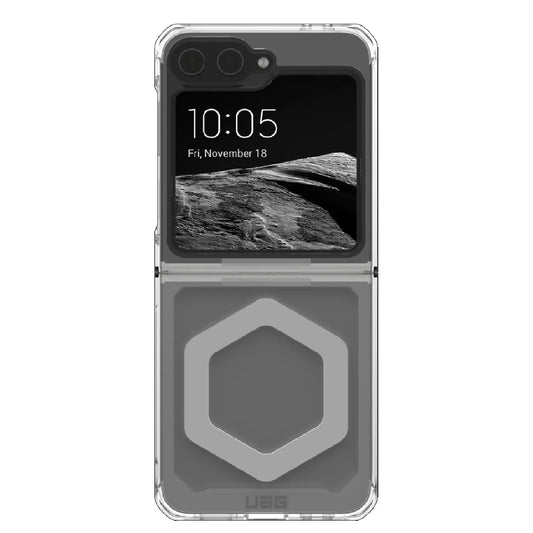 UAG Plyo Pro Samsung Galaxy Z Flip6 5G (7.6 ft) Rugged Case - Ice Silver (214455114333), DROP Military Standard, Air-soft Corners, 10 Years Warranty
