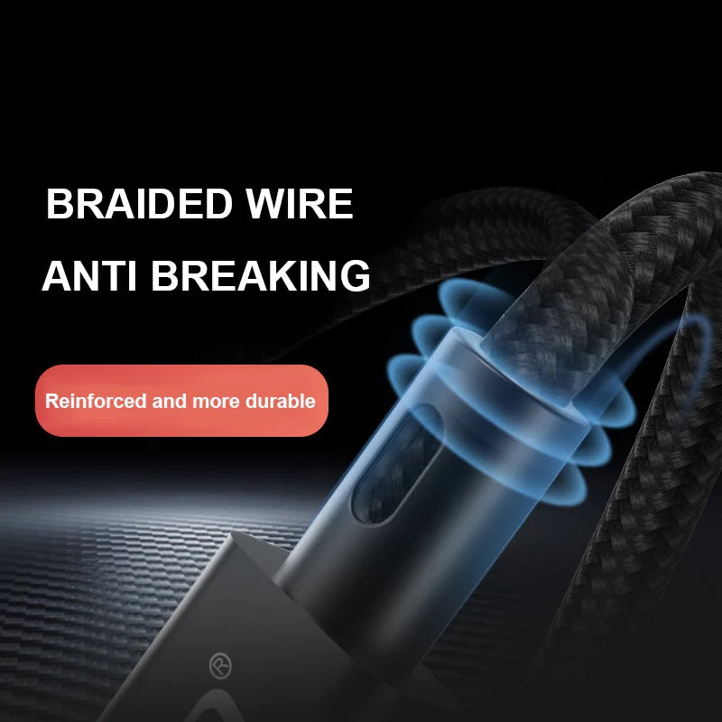 Pisen Braided Lightning to USB-C PD Fast Charge Cable (1M) Black - Support 3A, Anti-Breaking, Reinforced  More Durable, Apple iPhone iPad MacBook