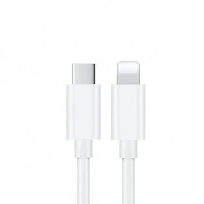 USP Lightning to USB-C Fast Charge Cable (1M) White - Support 2.4A, Premium Quality,480Mbps Transfer, Tested 10K Bend, Apple iPhone, iPad, MacBook
