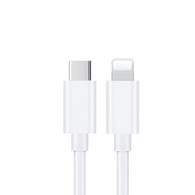 USP Lightning to USB-C Fast Charge Cable (1M) White - Support 2.4A, Premium Quality,480Mbps Transfer, Tested 10K Bend, Apple iPhone, iPad, MacBook
