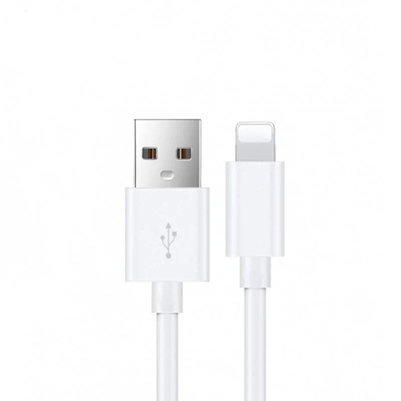 USP Lightning to USB-A Cable (2M) White - Quick Charge  Connect, 2.4A Rapid Charge, 480Mbps Transfer, Fast Charge,Tested 10K Bend,Durable  Reliable