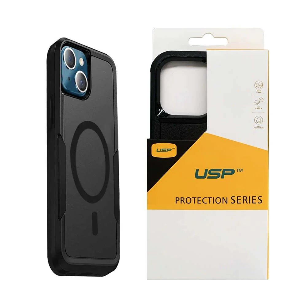 USP Apple iPhone 16 Plus (6.7 ft) Armor Rugged Case With MagSafe Black - Military-Grade,  Multi layers, No-Slip, Sleek, Ultimate Protection
