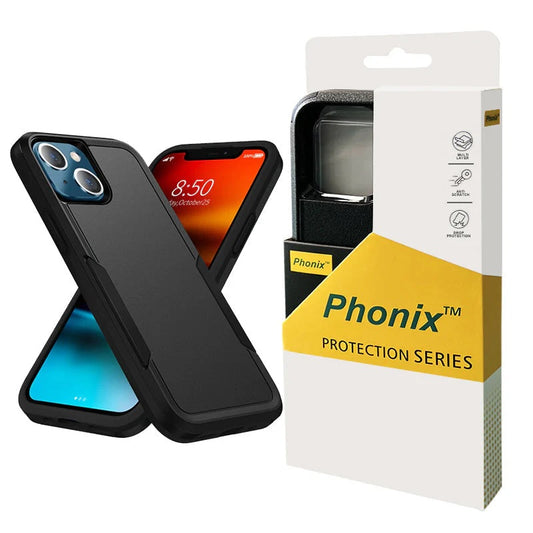 Phonix Apple iPhone 16 Plus (6.7 ft) Armor Rugged Case Black - Military-Grade, Multi layers, No-Slip, Sleek, Ultimate Protection, Strong  Durable