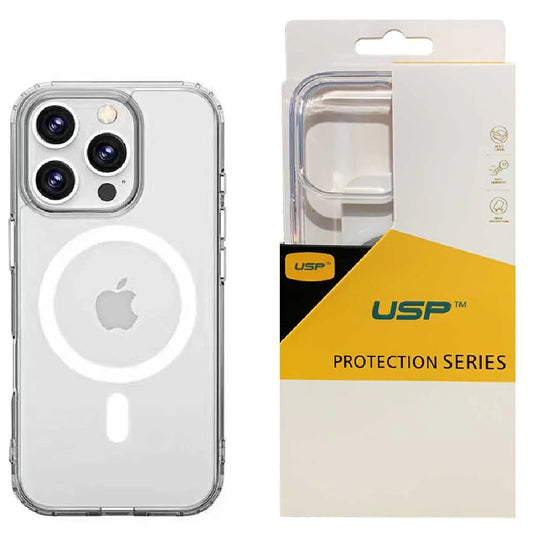 USP Apple iPhone 16 Pro Max (6.9 ft) Clear Rock Shockproof Case with MagSafe - Ultra-Thin,Lightweight,Non-Slip,Multi-Layer, Strong And Durable Materials