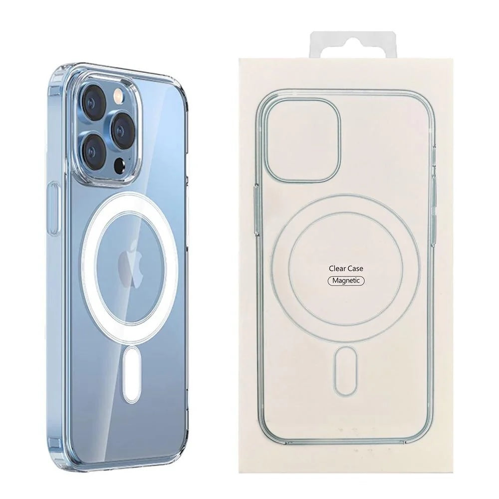 Generic Apple iPhone 16 Plus Clear Case with MagSafe - Crystal Clear, 360 degree Rotating, Scratch Resistant, Magnetic, Durable  Lightweight, ShockProof