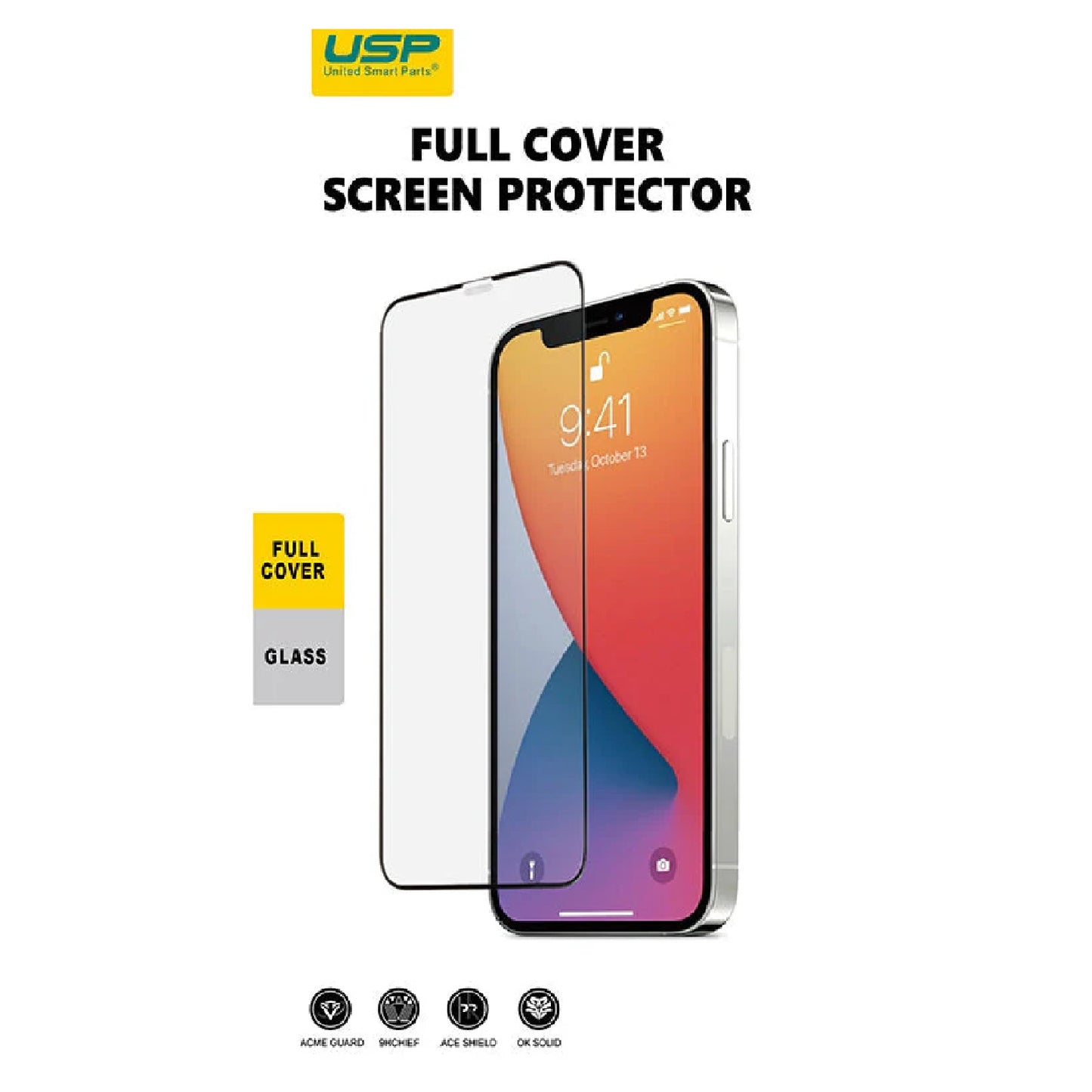 USP Apple iPhone 16 Pro Max (6.9 ft) Tempered Glass Screen Protector : Full Coverage, 9H Hardness, Bubble-free, Anti-fingerprint