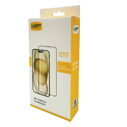 USP Apple iPhone 16 Pro Max (6.9 ft) Armor Glass Full Cover Screen Protector (8 PCS)-5X Anti Scratch Technology,Perfectly Fit Curves,9H Surface Hardness