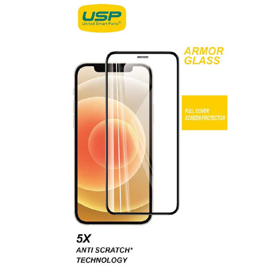 USP Apple iPhone 16 Pro Max (6.9 ft) Armor Glass Full Cover Screen Protector (8 PCS)-5X Anti Scratch Technology,Perfectly Fit Curves,9H Surface Hardness