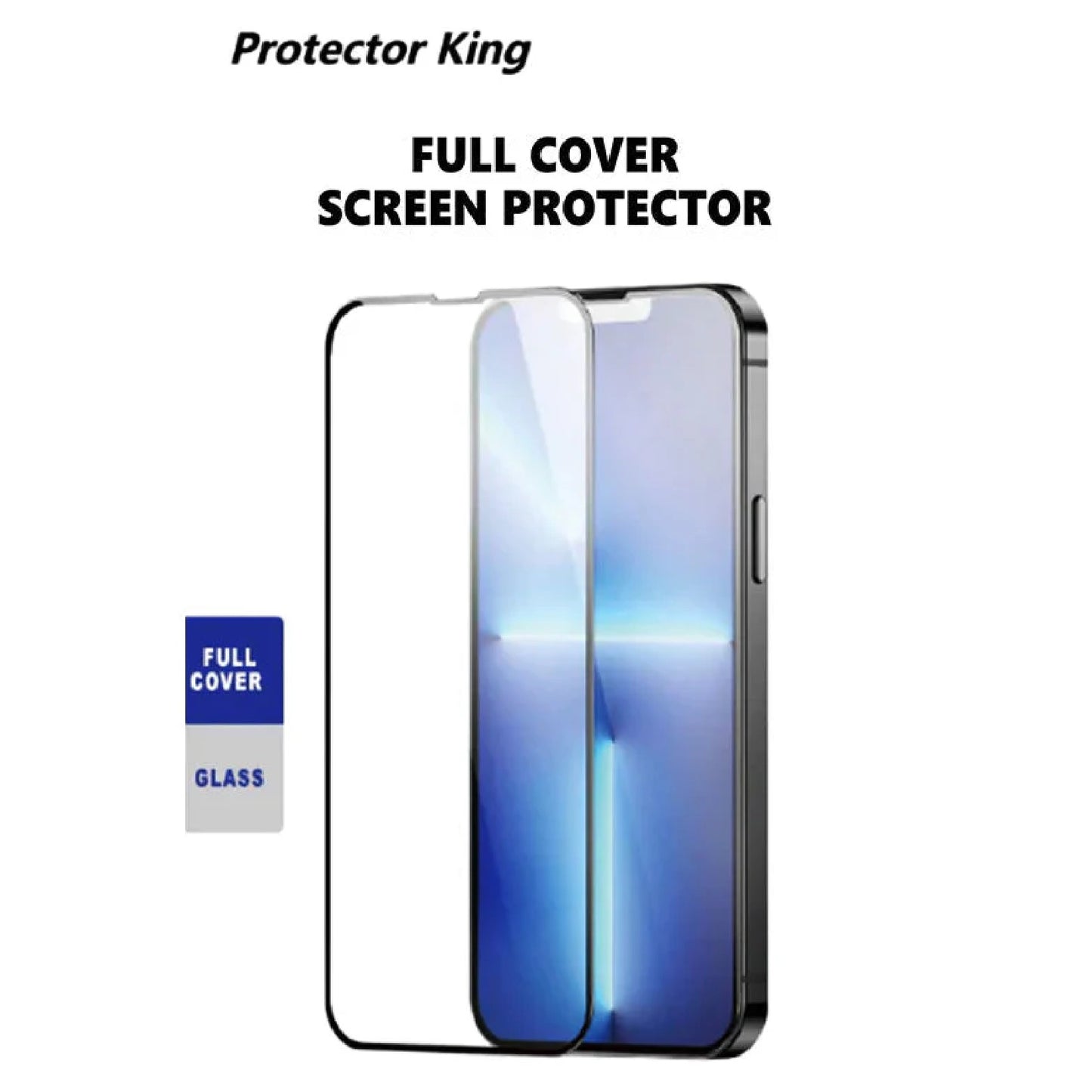 Protector King Apple iPhone 16 Pro (6.3 ft) Tempered Glass Screen Protector : Full Coverage, 9H Surface Hardness, Bubble-Free,Anti-Fingerprint,Dust Free