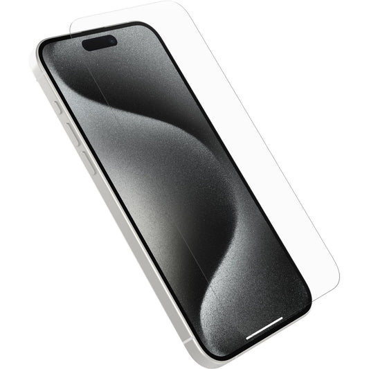 OtterBox Glass Apple iPhone 15 Pro Max (6.7 ft) Screen Protector Clear - (77-93931), Drop Protection, Anti-Scratch, Flawless Touch,2 Years Warranty