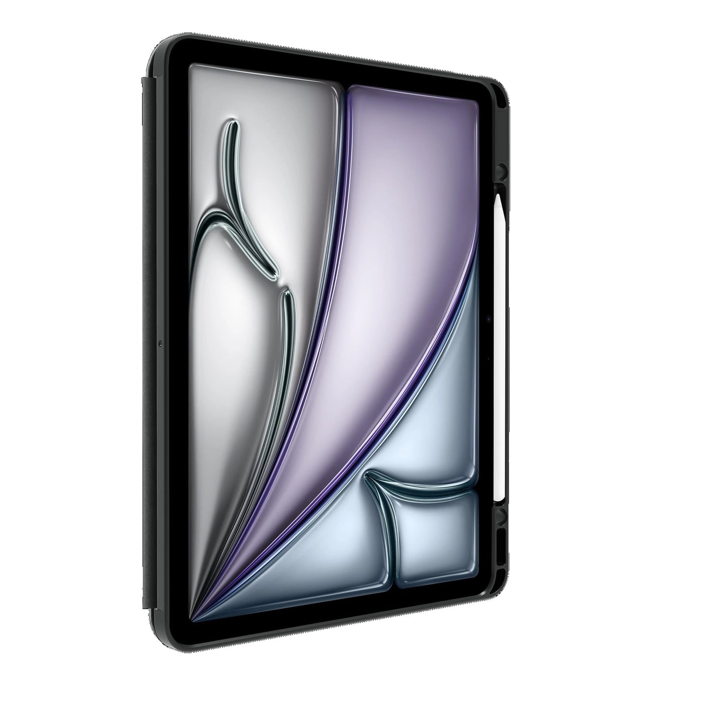 OtterBox React Folio Apple iPad Air (13 ft) (M3 M2) (7th 6th Gen) Case Black - (77-95351), DROP Military Standard, Pencil Holder, 7 Years Warranty