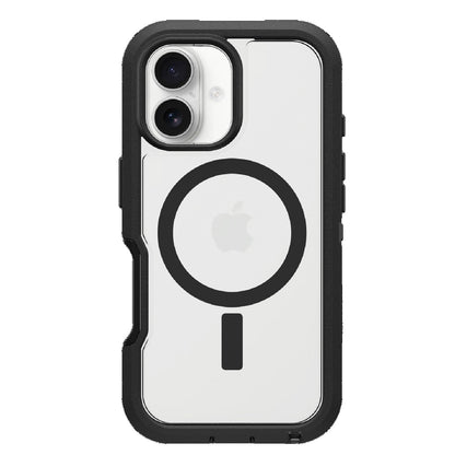 OtterBox Defender XT MagSafe Apple iPhone 16 Plus (6.7 ft) Case Clear Black - (77-96044), DROP 7X Military Standard,Multi-Layer, 7 Years Warranty