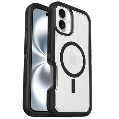 OtterBox Defender XT MagSafe Apple iPhone 16 Plus (6.7 ft) Case Clear Black - (77-96044), DROP 7X Military Standard,Multi-Layer, 7 Years Warranty