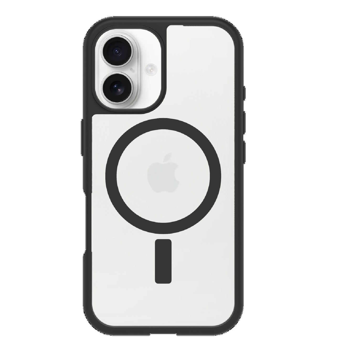 OtterBox React MagSafe Apple iPhone 16 Plus (6.7 ft) Case Clear Black-(77-96235),DROP Military Standard,Hard Case with Soft Grip Edges,7 Years Warranty
