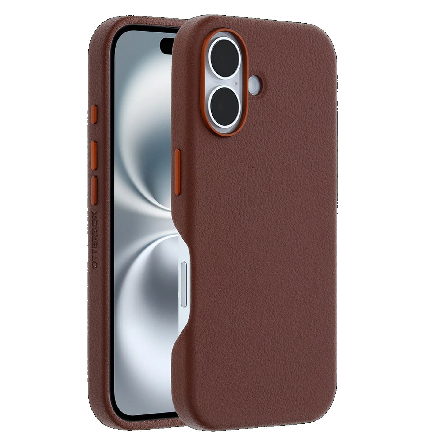 OtterBox Symmetry MagSafe Cactus Leather Apple iPhone 16 Plus (6.7 ft) Case Brown - (77-96289), DROP 3X Military Standard, 7 Years Warranty