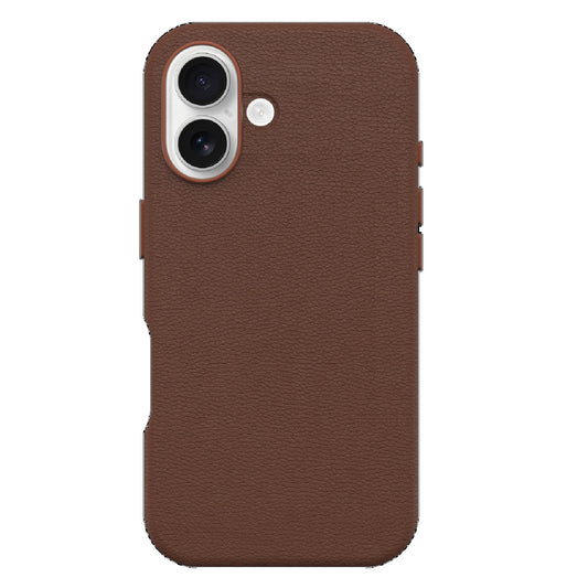 OtterBox Symmetry MagSafe Cactus Leather Apple iPhone 16 Plus (6.7 ft) Case Brown - (77-96289), DROP 3X Military Standard, 7 Years Warranty