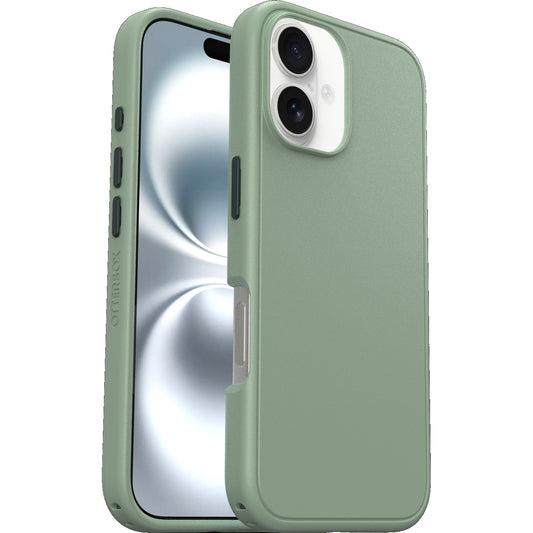 OtterBox Symmetry MagSafe Apple iPhone 16 Plus (6.7 ft) Sagebrush (Green) - (77-96516), DROP 3X Military Standard, Ultra-Sleek, 7 Years Warranty