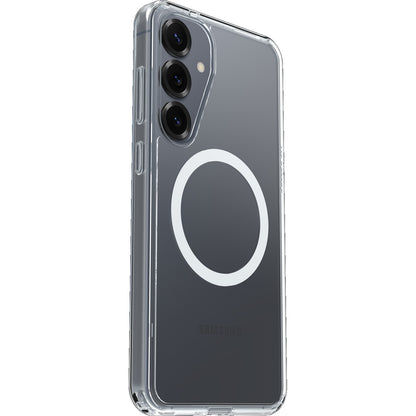 OtterBox Symmetry Clear Magnets Samsung Galaxy S25 5G (6.7 ft) Case Clear - (77-97464), DROP 3X Military Standard, Raised Edges, 7 Years Warranty