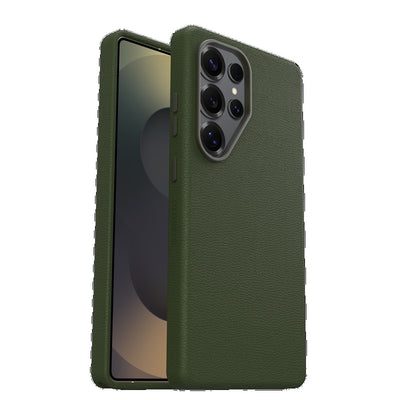 OtterBox Symmetry Cactus Leather Samsung Galaxy S25 Ultra 5G (6.9 ft) Case Cactus Grove Green - (77-97511), DROP 3X Military Standard, 7 Years Warranty