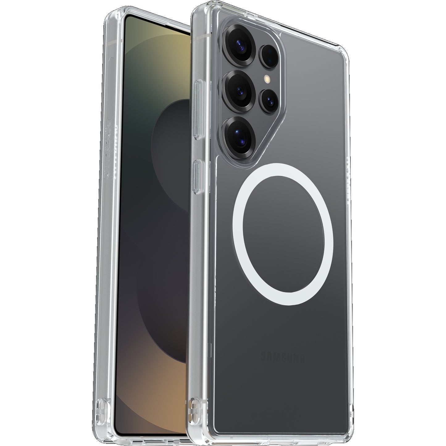 OtterBox Symmetry Clear Magnets Samsung Galaxy S25 Ultra 5G (6.9 ft) Case Clear - (77-97520), DROP 3X Military Standard, Raised Edges, 7 Years Warranty