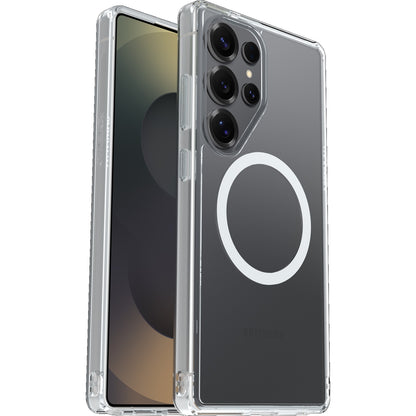 OtterBox Symmetry Clear Magnets Samsung Galaxy S25 Ultra 5G (6.9 ft) Case Clear - (77-97520), DROP 3X Military Standard, Raised Edges, 7 Years Warranty