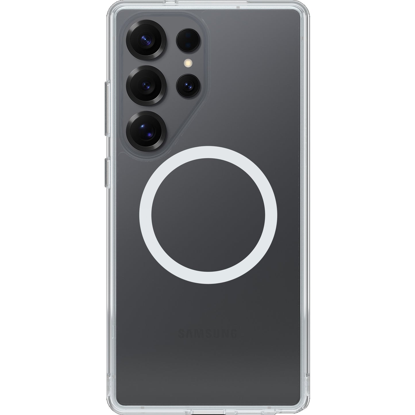 OtterBox Symmetry Clear Magnets Samsung Galaxy S25 Ultra 5G (6.9 ft) Case Clear - (77-97520), DROP 3X Military Standard, Raised Edges, 7 Years Warranty