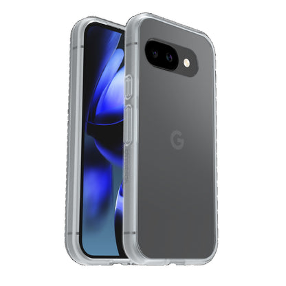 OtterBox React Google Pixel 9A 5G (6.3 ft) Case Clear - (77-97761), Antimicrobial, DROP Military Standard, Hard Case, Soft Grip,7 Years Warranty