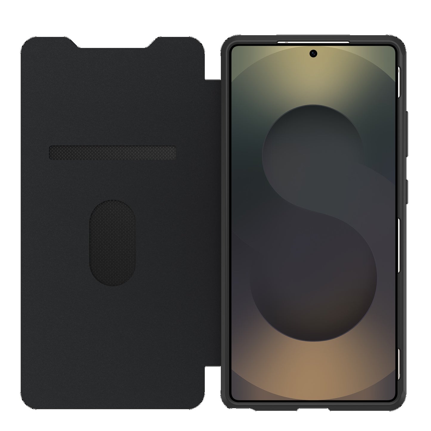 OtterBox React Folio Samsung Galaxy S25 Ultra 5G (6.9 ft) Case Black Crystal (Clear Black) - (77-97833), DROP Military Standard, 7 Years Warranty