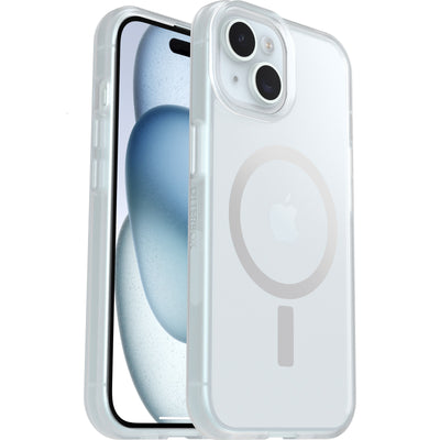 OtterBox React MagSafe Apple iPhone 16e  iPhone 15  iPhone 14  iPhone 13 (6.1 ft) Case Clear - (77-98201), DROP Military Standard, 7 Years Warranty
