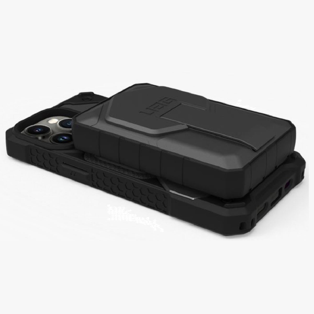 UAG Rugged Wireless Power Bank 10k mAh  Stand - Black Grey (9B4411114030),20W USB-C, 10W Wireless, MagSafe compatible, 1 Year Warranty