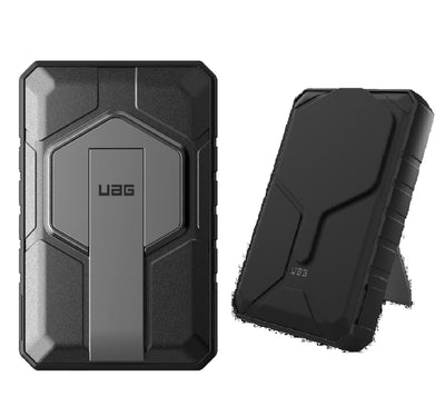 UAG Rugged Wireless Power Bank 10k mAh  Stand - Black Grey (9B4411114030),20W USB-C, 10W Wireless, MagSafe compatible, 1 Year Warranty
