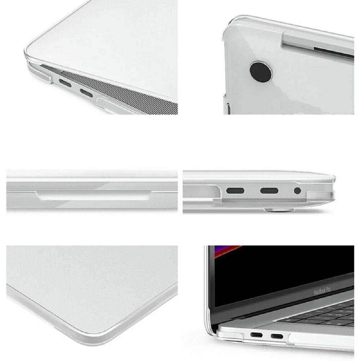 Phonix Hardshell Case for MacBook Air (13.3 ft) (A1932 A2179 A2337) Glassy Matte (Clear) - Protects from Scrapes  Scratches, Anti-Slip, Ultra-Slim